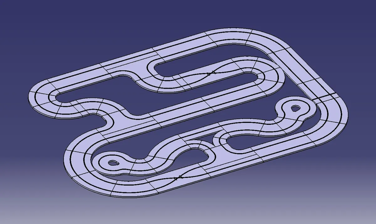Single Lane Slot Car Track Kit, photo 1