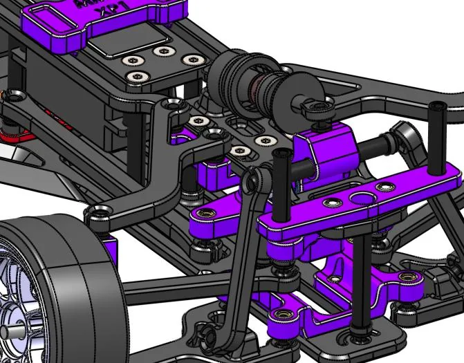 XP1 front suspension, view 4